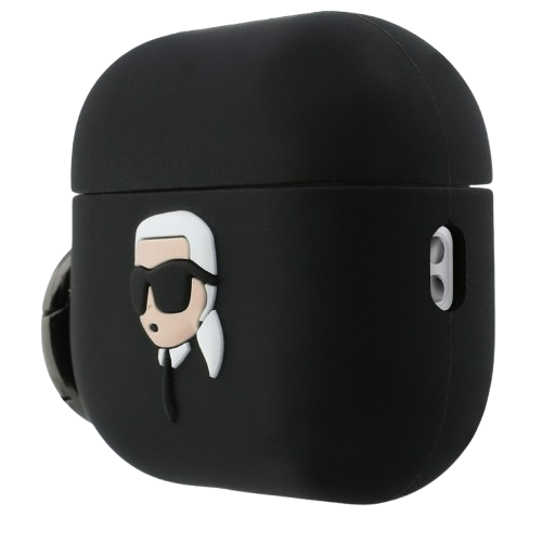 KARL LAGERFELD FUNDA SILICONA NFT 3D AIRPODS PRO 3 NEGRO