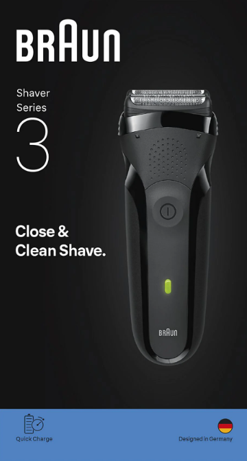 BRAUN AFEITADORA 300S CON BATERIA / RESISTENTE AL AGUA