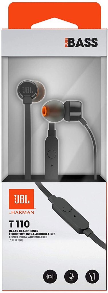 JBL auricular TUNE T110 NEGRO