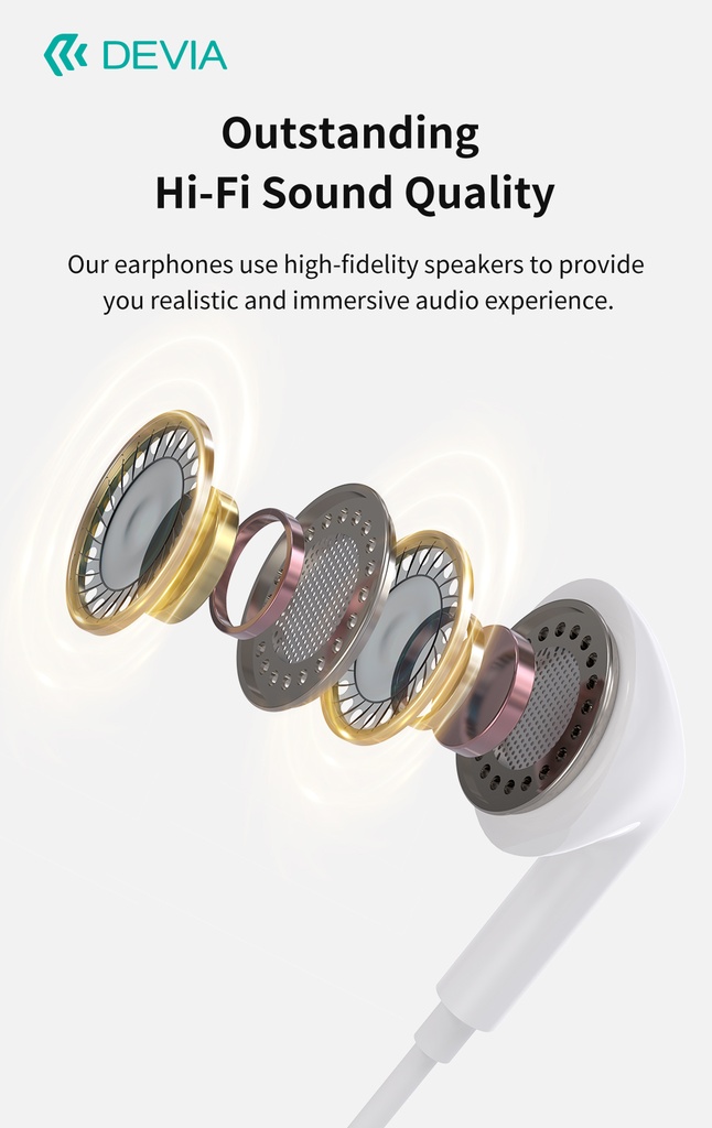 DEVIA AURICULAR KINTONE TIPO C BLANCO