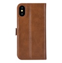 DEVIA Funda tipo libro 'MAGIC' iPhone X Marron