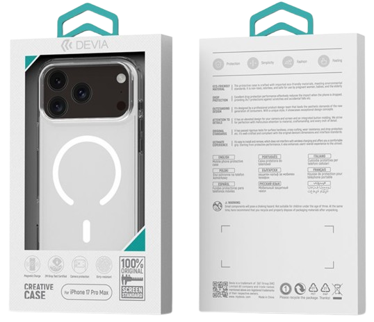 DEVIA CARCASA MAGNETIC SHOCKPROOF IPHONE 17