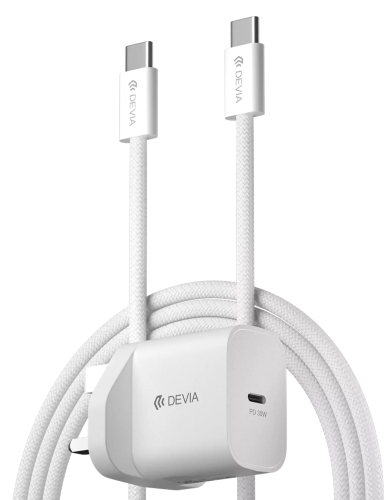 DEVIA CARGADOR PD 30WGAN CON CABLE C-C (UK)