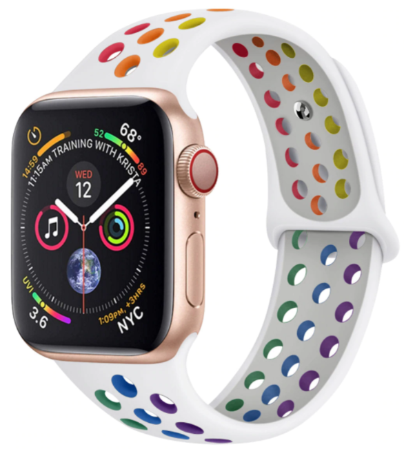 DEVIA correa SPORT Apple watch 42/44/45mm RAINBOW