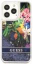 GUESS carcasa GLITTER FLOWER iphone 13 PRO AZUL