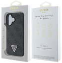 GUESS CARCASA TRIANGLE STRASS IPHONE 16 NEGRO