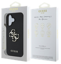 GUESS CARCASA GRAINED 4G IPHONE 16 NEGRO