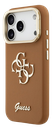 GUESS CARCASA GRAINED 4G SOPORTE CAMARA IPHONE 17 PRO MARRON