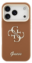 GUESS CARCASA GRAINED 4G SOPORTE CAMARA IPHONE 17 PRO MARRON