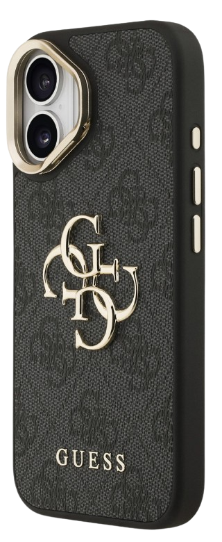 GUESS CARCASA 4G SOPORTE CAMARA IPHONE 17 NEGRO