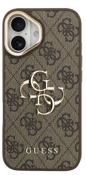 GUESS CARCASA 4G SOPORTE CAMARA IPHONE 17 MARRON