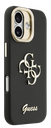 GUESS CARCASA GRAINED 4G SOPORTE CAMARA IPHONE 17 NEGRO