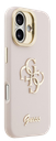 GUESS CARCASA GRAINED 4G SOPORTE CAMARA IPHONE 17 ROSA