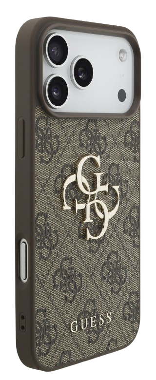 GUESS CARCASA 4G STRAP IPHONE 17 PRO MAX MARRON