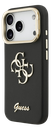 GUESS CARCASA GRAINED 4G SOPORTE CAMARA IPHONE 17 PRO MAX NEGRO