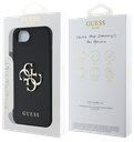 GUESS CARCASA GRAINED 4G IPHONE 16e NEGRO