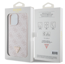 GUESS CARCASA TRIANGLE STRASS IPHONE 16 PRO MAX ROSA
