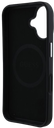 GUESS CARCASA GRAINED MAGSAFE TRIANGLE LOGO IPHONE 16 NEGRO