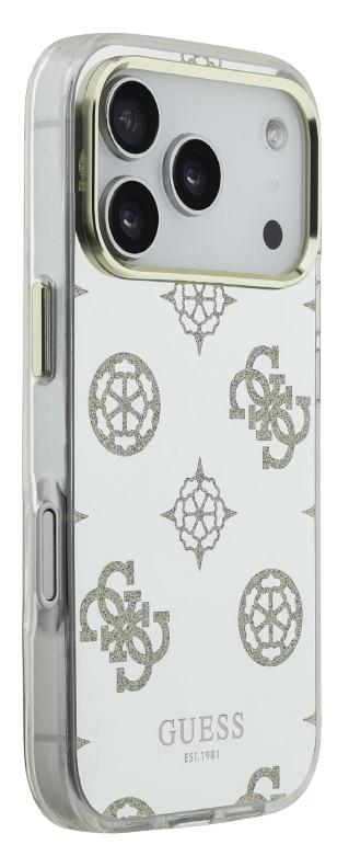 GUESS CARCASA MAGSAFE MIRROR GLITTER IPHONE 17 PRO MAX DORADO