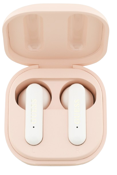 GUESS AURICULAR BLUETOOTH TWS 4G LOGO ROSA