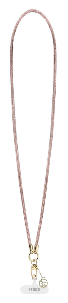 GUESS COLGANTE CHARM RHINESTONE ROSA