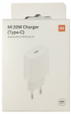 XIAOMI cargador rapido 20W tipo C BLANCO