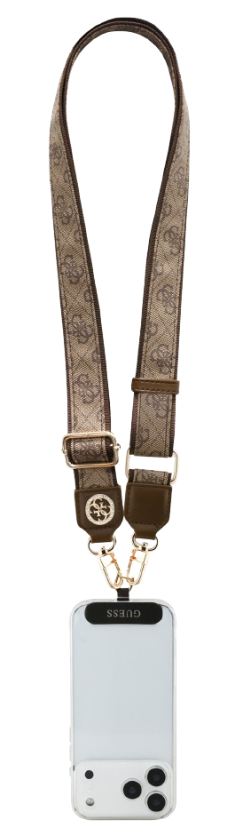 GUESS COLGANTE UNIVERSAL 4G STRASS MARRON