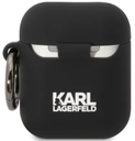 KARL LAGERFELD FUNDA 3D KARL SILICONA AIRPODS 1/2 NEGRO