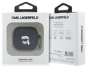 KARL LAGERFELD FUNDA SILICONA 3D NFT AIRPODS 4 NEGRO