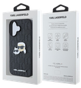 KARL LAGERFELD CARCASA K&C IPHONE 16 NEGRO