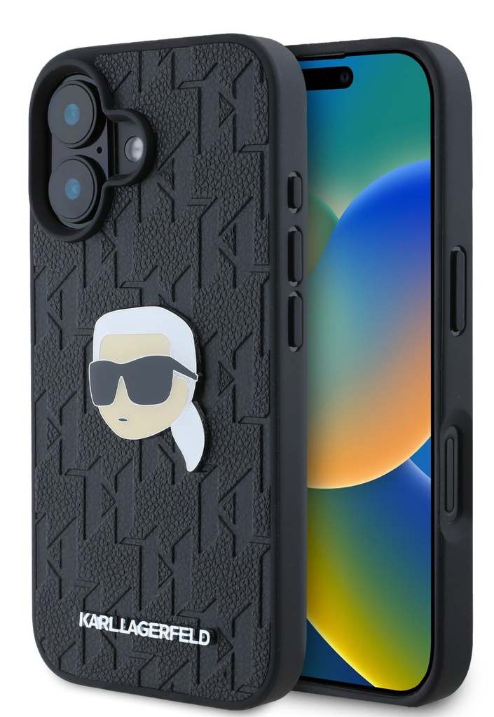 KARL LAGERFELD CARCASA KARL IPHONE 16 NEGRO