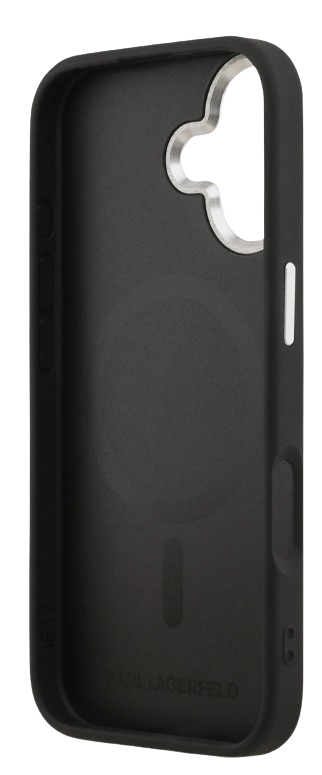 KARL LAGERFELD CARCASA MAGSAFE K&C PINS IPHONE 17 NEGRO