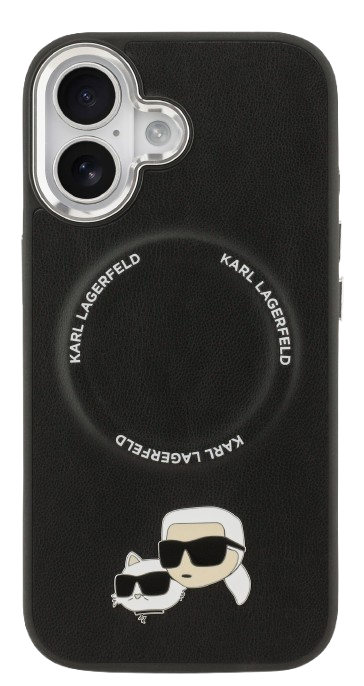 KARL LAGERFELD CARCASA MAGSAFE K&C PINS IPHONE 17 NEGRO