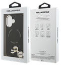 KARL LAGERFELD CARCASA MAGSAFE K&C PINS IPHONE 17 NEGRO