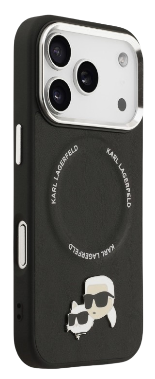 KARL LAGERFELD CARCASA MAGSAFE K&C PINS IPHONE 17 PRO MAX NEGRO