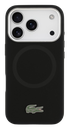 LACOSTE CARCASA MAGSAFE SILICONE CROC IPHONE 17 PRO NEGRO