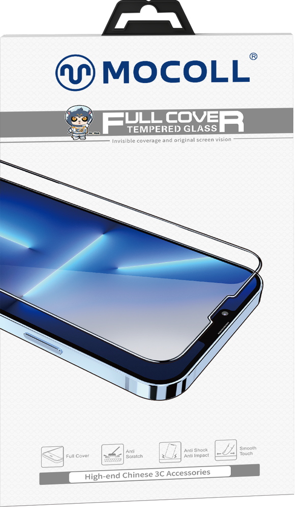 MOCOLL cristal templado IPhone 15 NEGRO
