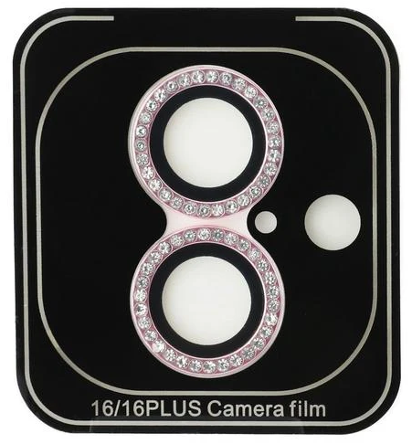 GUESS PROTECTOR CAMARA IPHONE 16/PLUS ROSA