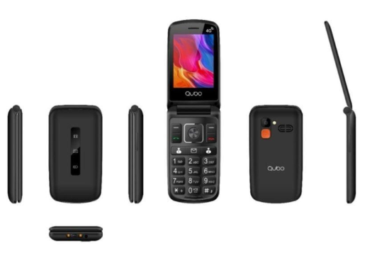 QUBO TELEFONO MOVIL NEONW-SOS AZUL