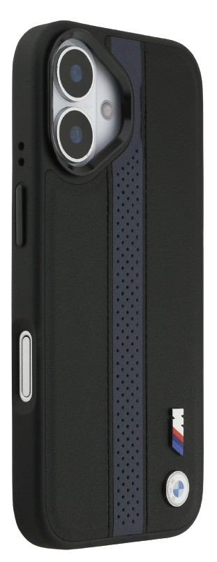 BMW CARCASA MAGSAFE BLUE STRIPE IPHONE 17 NEGRO