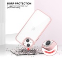 DEVIA Carcasa shockproof CRYSTAL IPhone 14 PRO ROSA