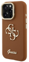 GUESS CARCASA GRAINED 4G SOPORTE CAMARA IPHONE 15 MARRON (copia)