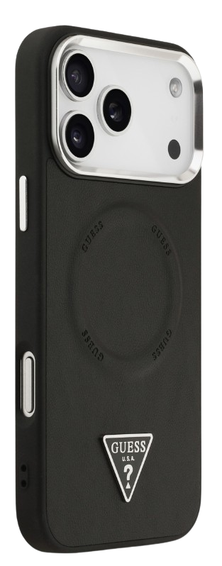 GUESS CARCASA MAGSAFE TRIANGLE IPHONE 17 PRO MAX NEGRO