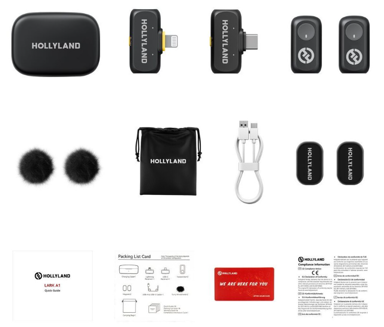 HOLLYLAND MICROFONO LARK A1 COMBO GRIS ESPACIAL