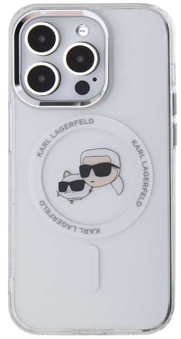 KARL LAGERFELD CARCASA MAGSAFE RINGSTAND IPHONE 15 PRO MAX NEGRO (copia)