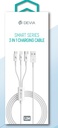 DEVIA cable SMART 3 en 1 MICRO, C, LIGHTNING