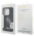 GUESS CARCASA GRAINED 4G CON SOPORTE DE CAMARA IPHONE 16 PRO MAX NEGRO