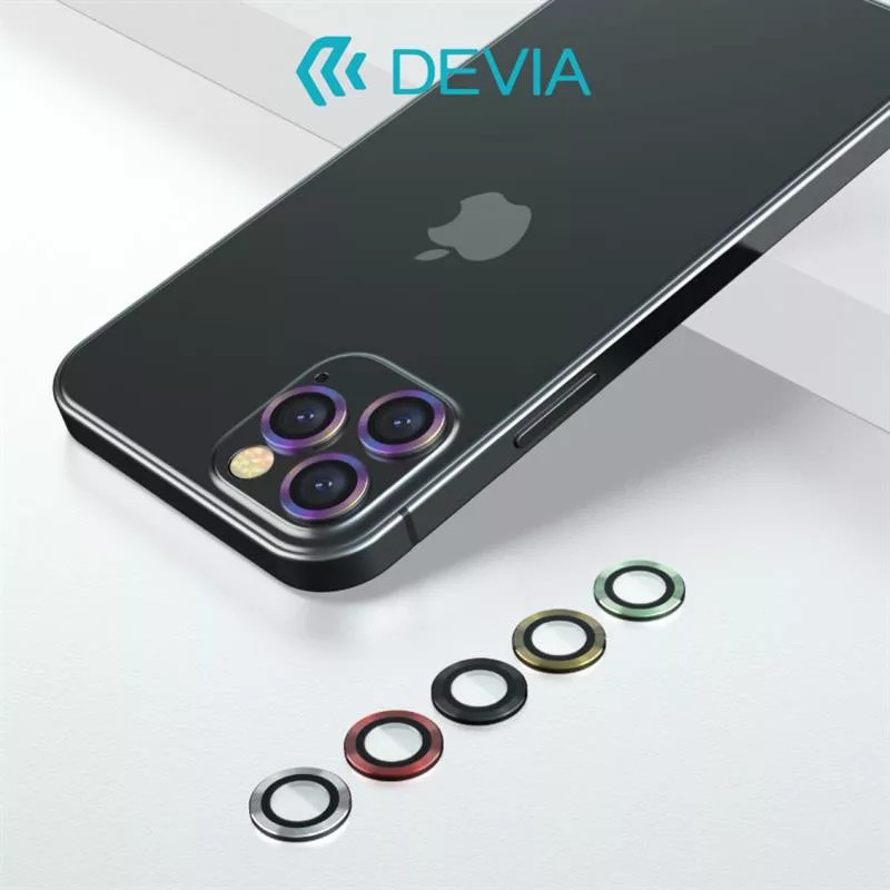 DEVIA protector de camara IPHONE 12 PRO MAX TITANIO