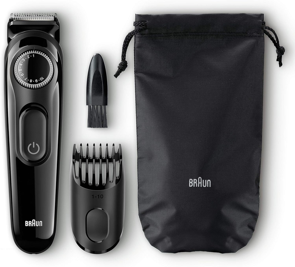 BRAUN CORTABARBAS BT3000 CON BATERIA 2 ACCESORIOS