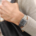 CASIO RELOJ LTPV007D1BUDF ESFERA NEGRA / CORREA PLATEADA